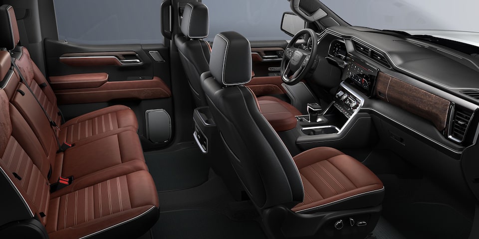2024 GMC Sierra 1500 featuring Alpine Umber interior and seating.
