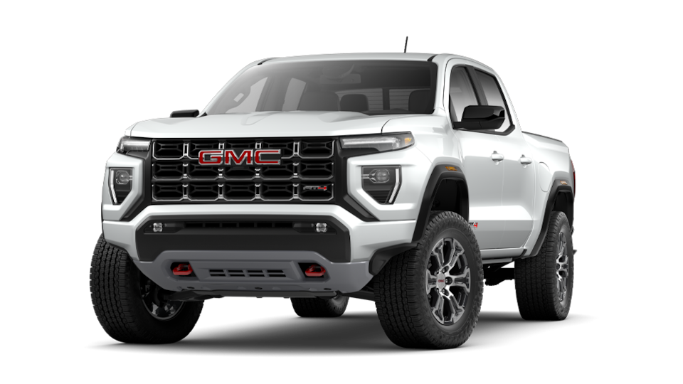 2025 GMC Canyon AT4 in Summit White.