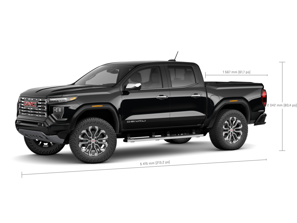 Vue de profil du GMC Canyon Denali 2025.