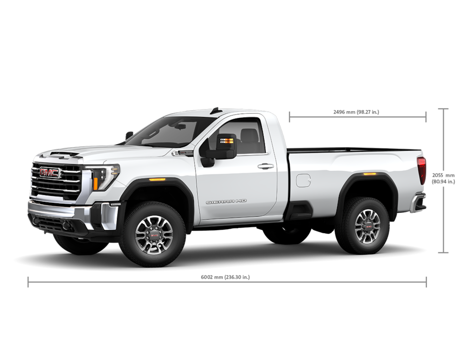2025 GMC Sierra HD 3500 Regular Cab specifications.