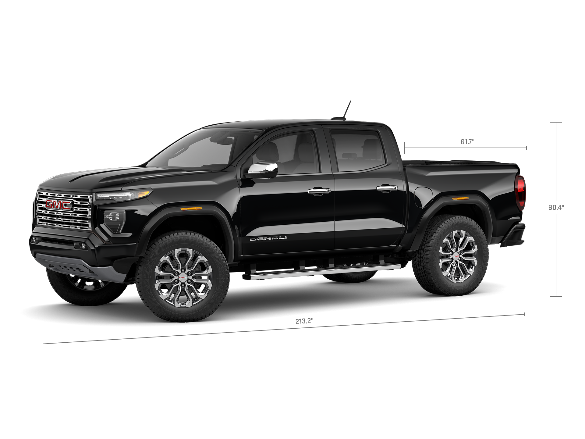 Vue latérale du GMC Canyon Denali 2026.