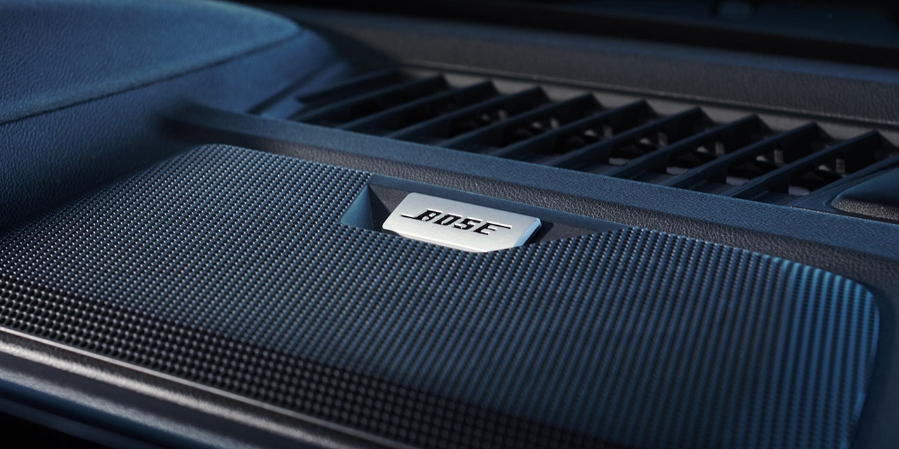 Close-up view of the Premium Bose System of the 2026 GMC Canyon.