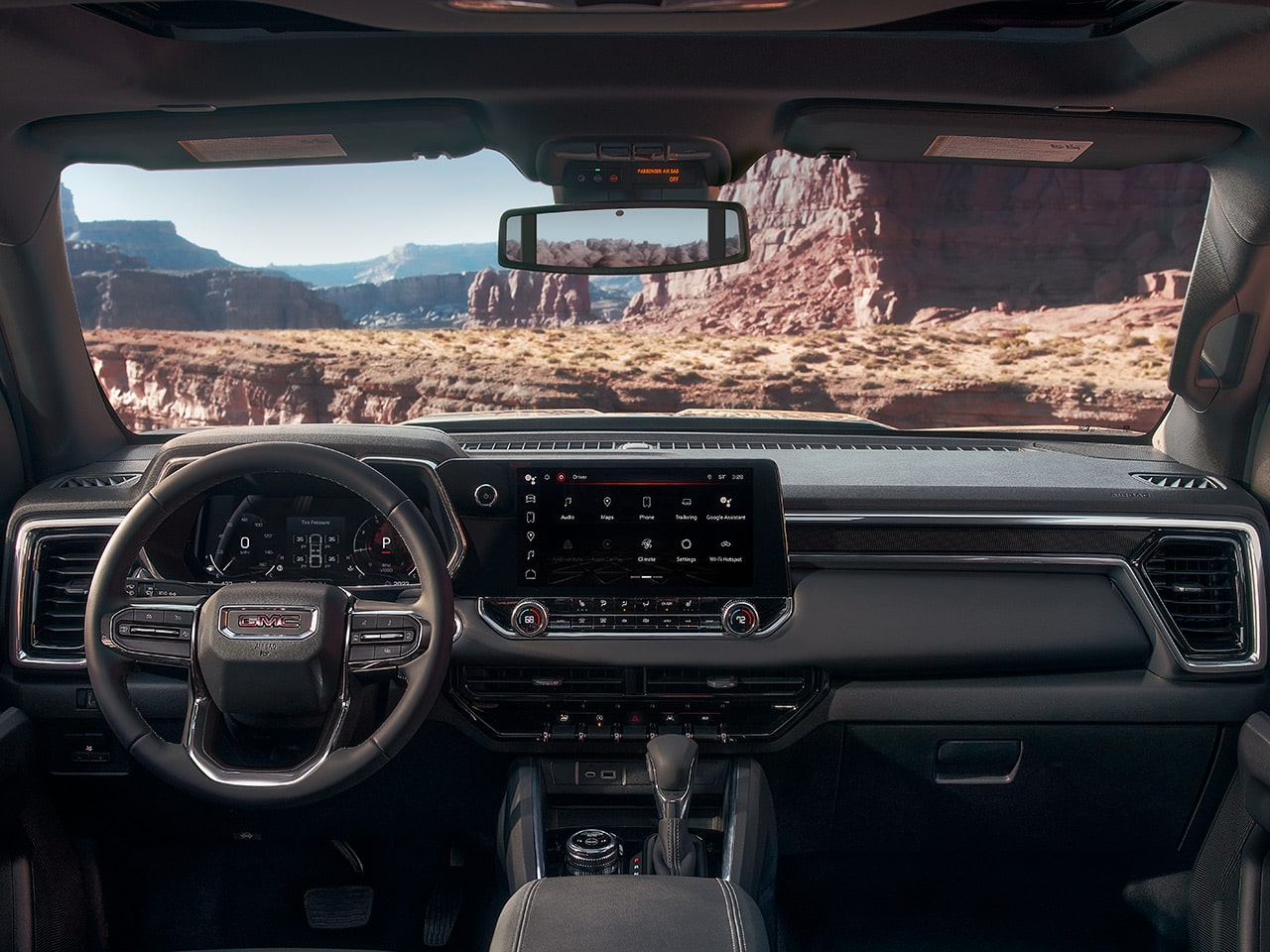 Front interiors of the 2026 Canyon Elevation.