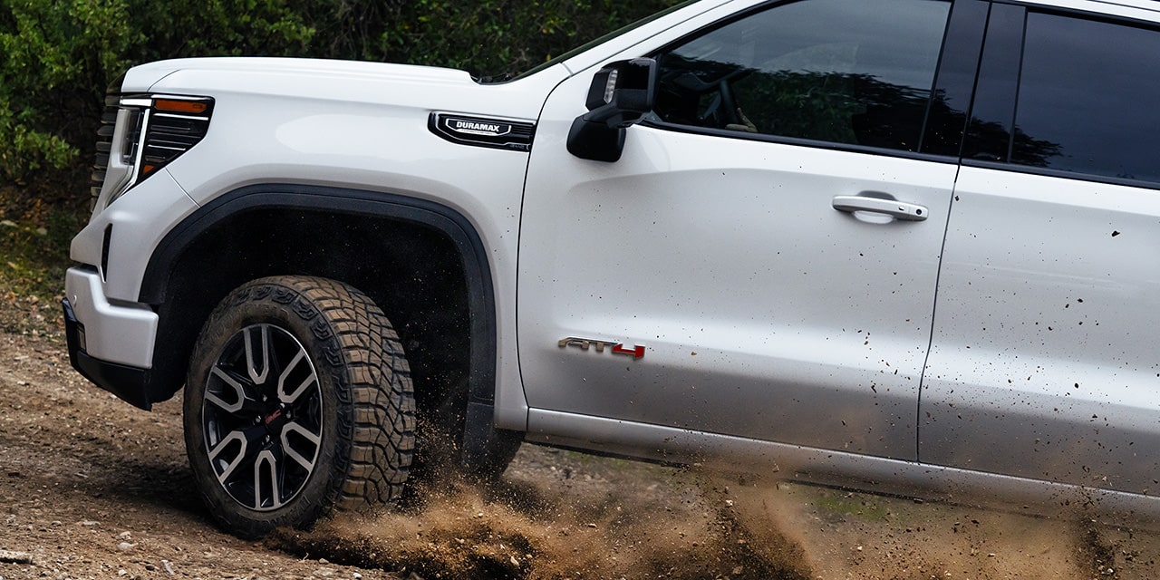 The 2026 GMC Sierra 1500 AT4 Off-Road Suspension in Action.