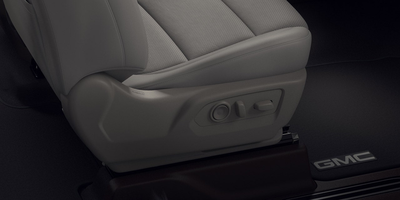 A Seat with Power Lumbar in the 2026 GMC Sierra 1500.