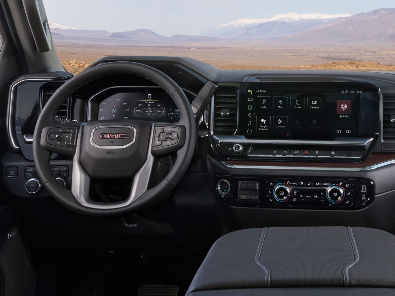 Interior View of the Spacious Cabin in the 2026 GMC Sierra HD Truck.