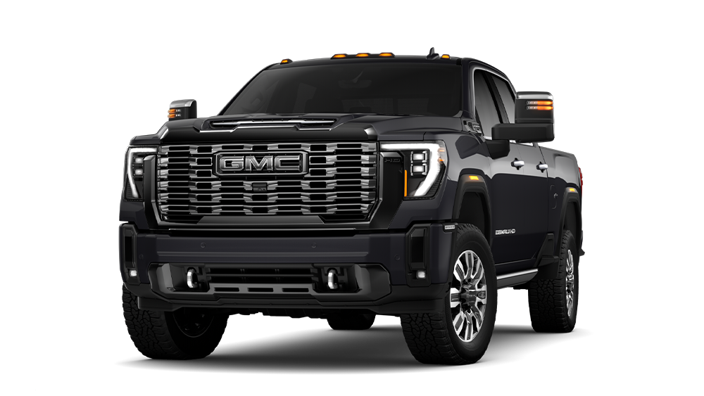 2026 GMC Sierra HD Denali Ultimate in Titanium Rush Metallic colour.