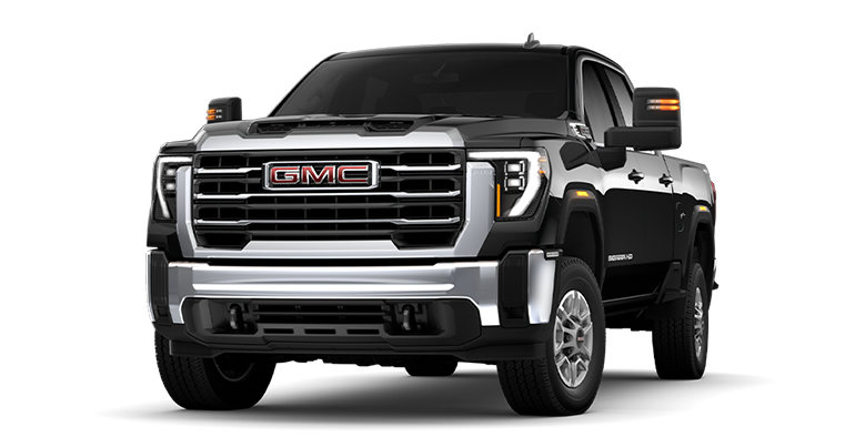 2026 GMC Sierra HD SLE in Onyx Black colour.