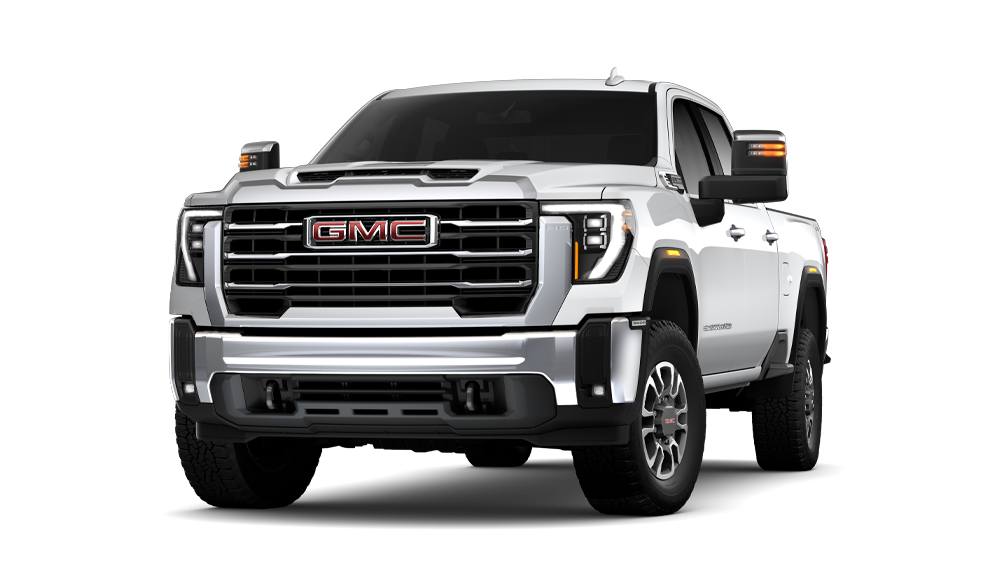 2026 GMC Sierra 3500 SLT HD in White Frost Tricoat.