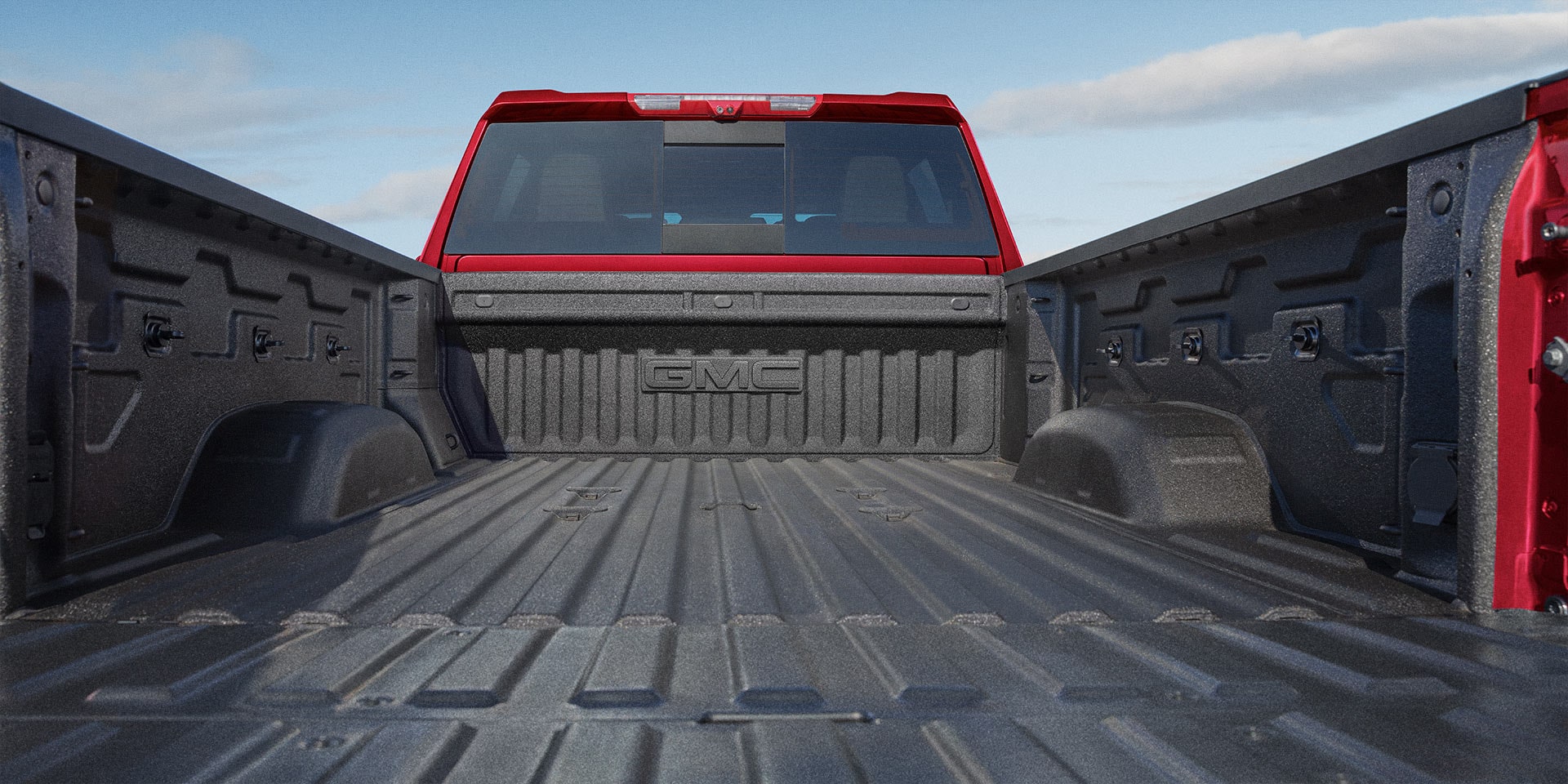 View of the Generous Cargo Bed Volume on the 2026 GMC Sierra HD Pro Truck.