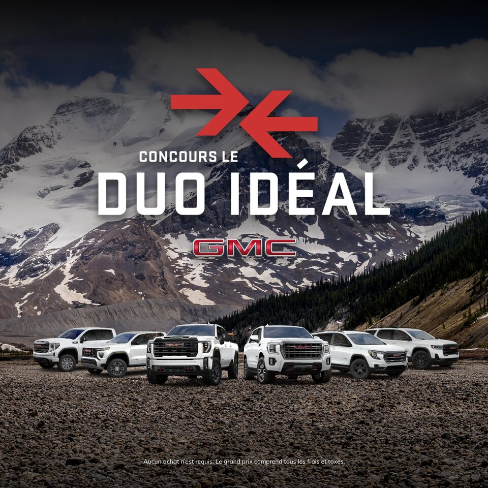 Concours Le duo idéal avec GMC
