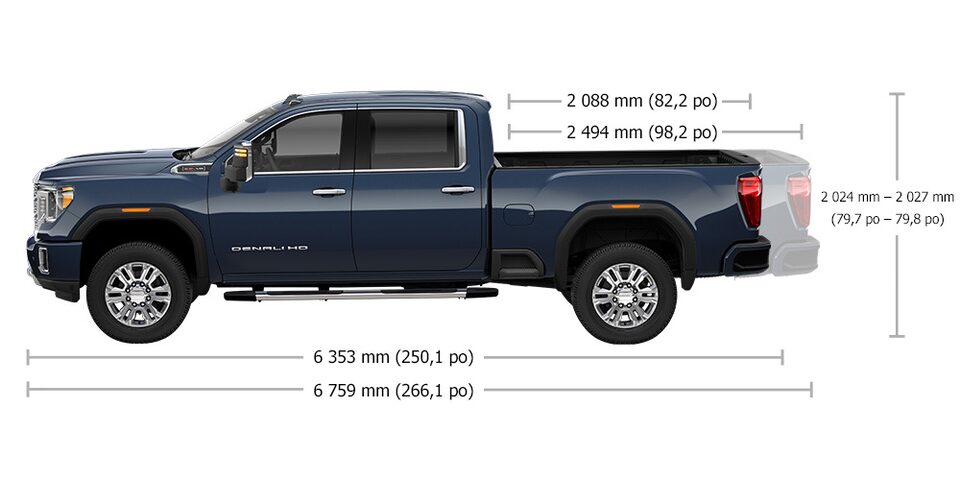 2023 Gmc Sierra 2500hd Dimensions