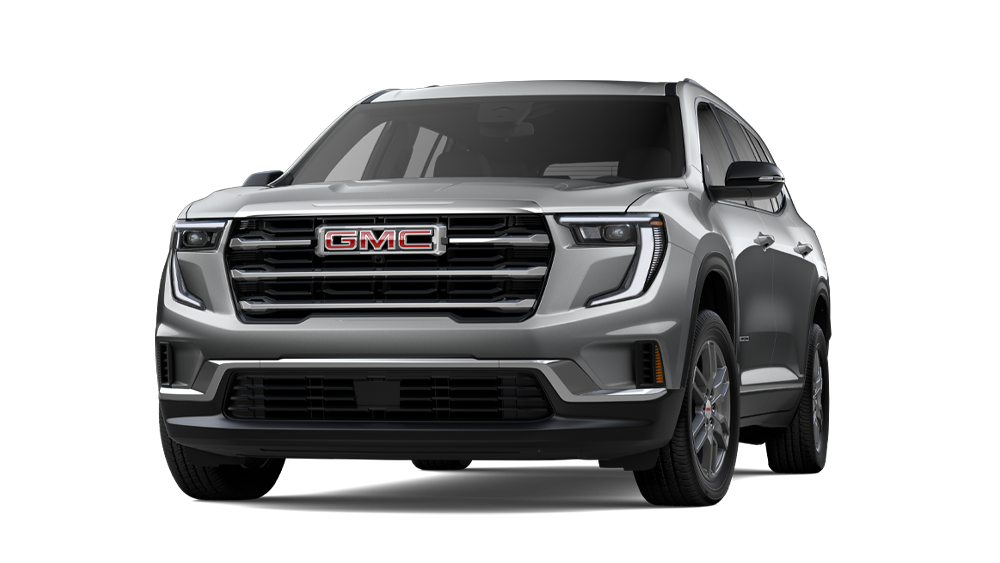 Three-Quarters View of the 2025 GMC Acadia Mid-Size SUV