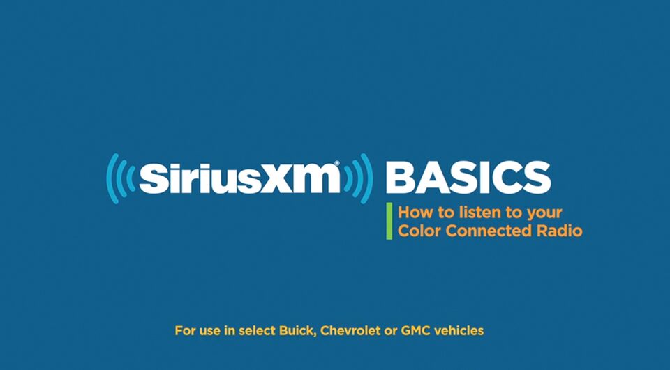Click to watch a video about SiriusXM radio available for GMC vehicles.
