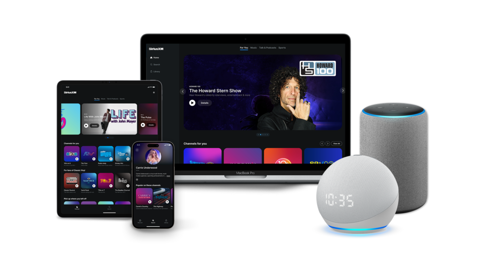 SiriusXM App and Sonos Speaker