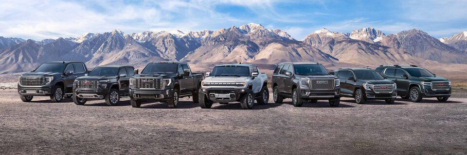 Lineup of GMC Vehicles