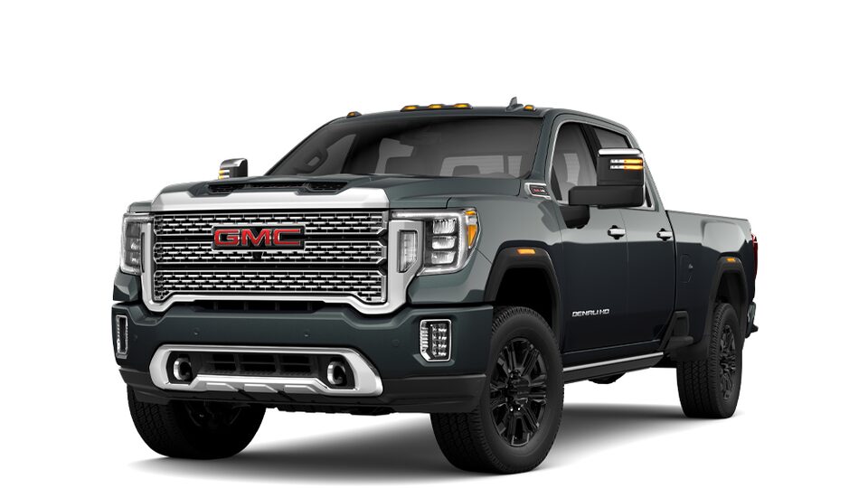 2023 GMC Sierra 3500 Denali HD in Hunter Metallic.