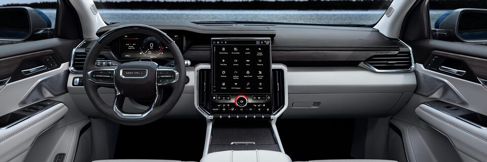 Wide Interior View of the GMC Acadia Denali
