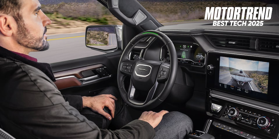 Close-up of the Driver Dashboard Displaying Super Cruise