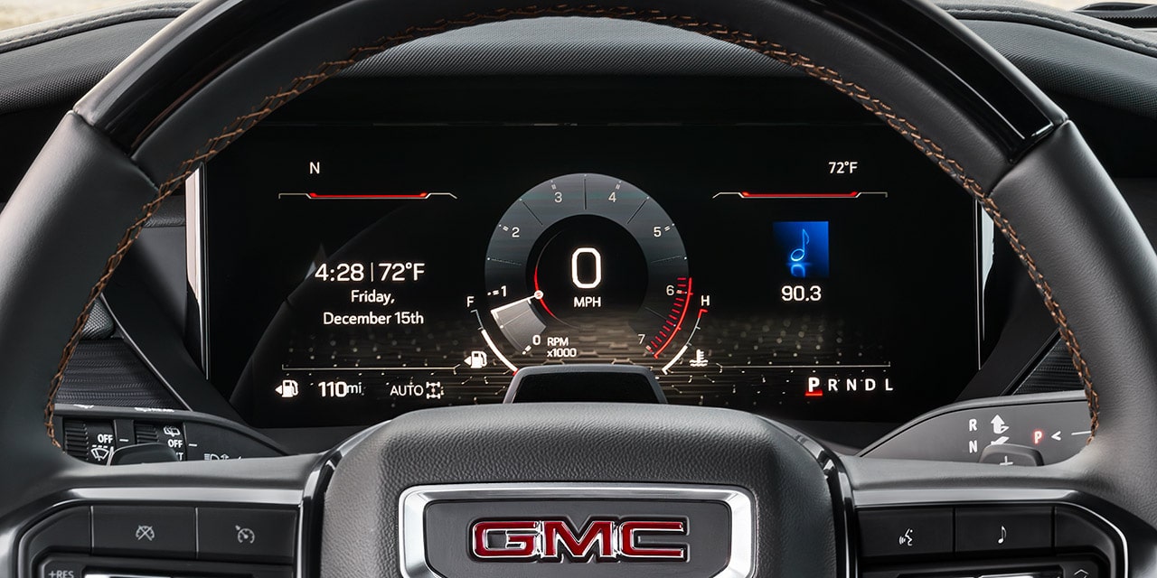 Close-up of the 11 Inch Diagonal Driver Infotainment System in the 2026 GMC Acadia Mid-Size SUV
