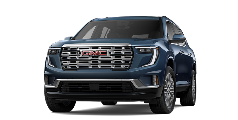 Front Three-Quarters View of the 2026 GMC Acadia Denali Luxury Mid-Size SUV