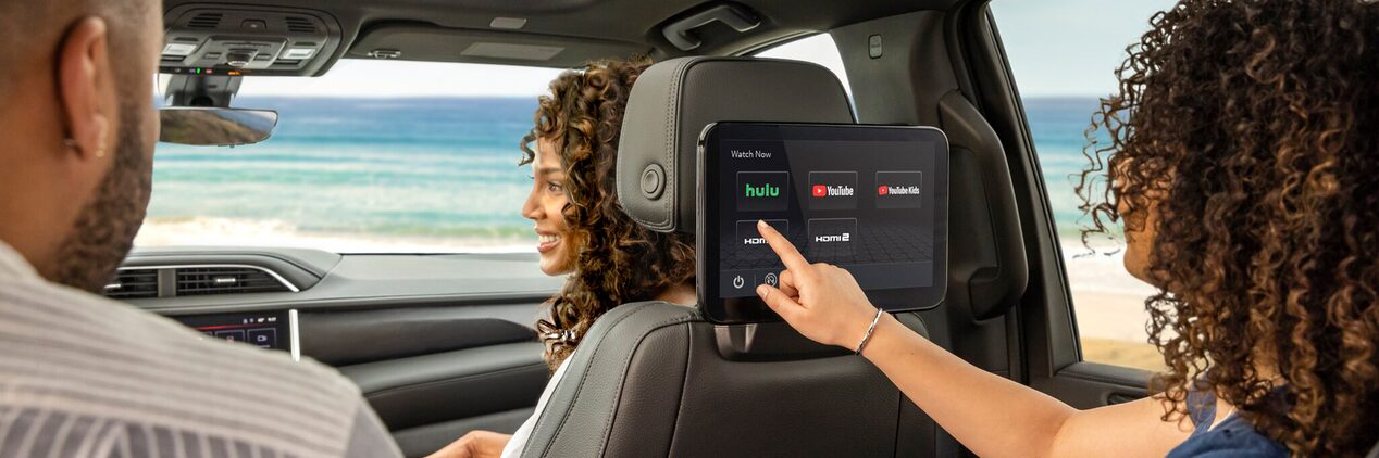The Rear Seat Passenger Using the Rear Entertainment Screen