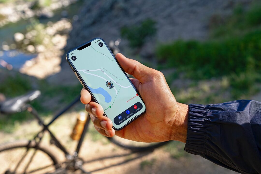 Close-up of a Smartphone Displaying the Google Maps App