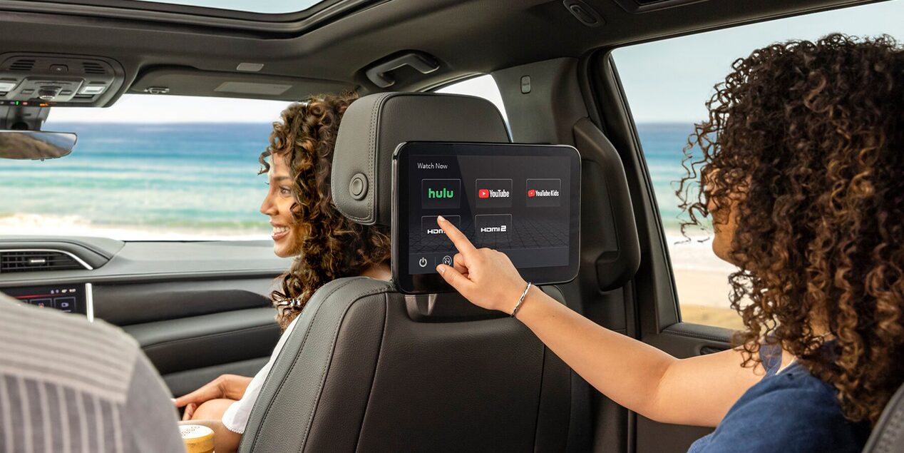 The Rear Seat Passenger Using the Rear Entertainment Screen